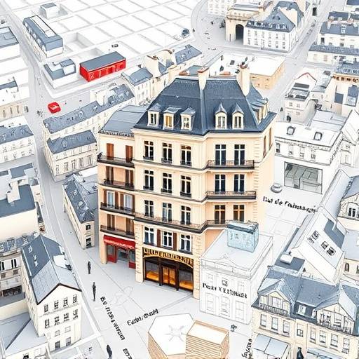 Carte de Paris indiquant l'emplacement de L'Étoile Céleste, 24 Rue du Faubourg Saint-Honoré, 75008 Paris